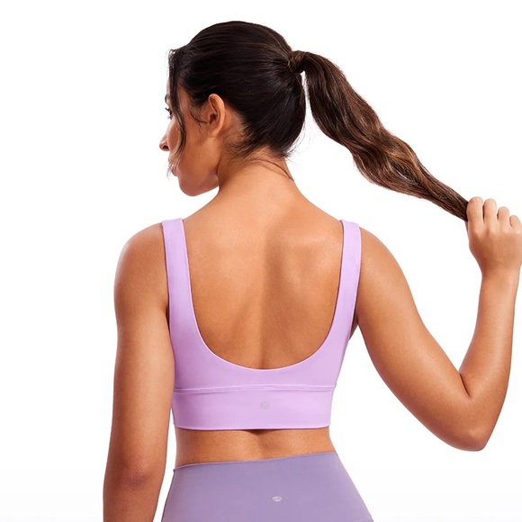 Butterluxe Deep V Neck Longline Sports Bra - Picture 2 of 5